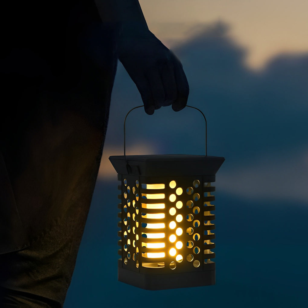 Intelligent Light Sensing LED Rechargeable Portable Solar Lanterns Outdoor