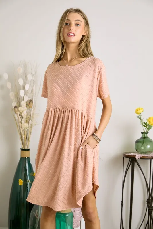 Swiss Dot Babydoll Dress