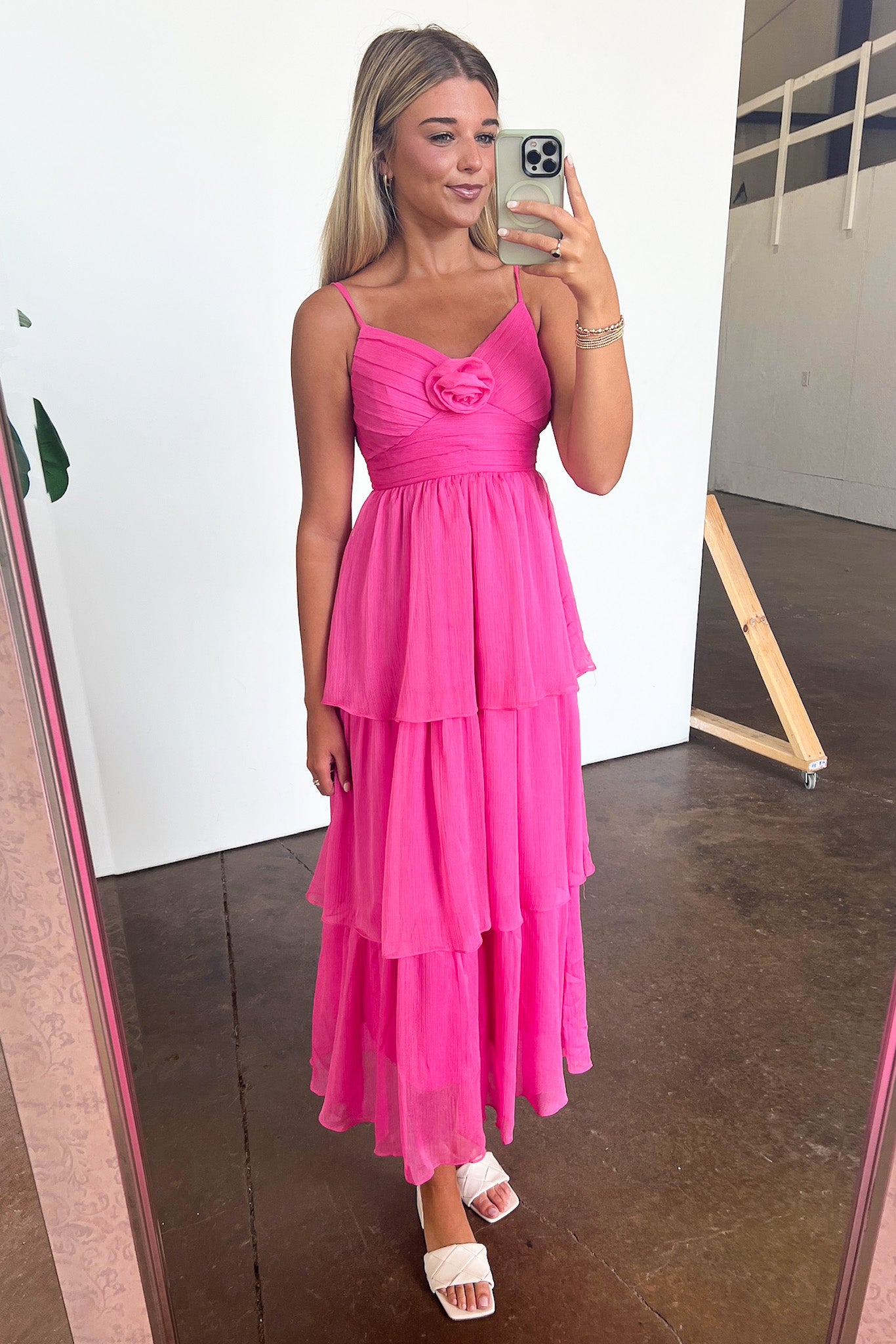 Blissfully Darling Tiered Floral Ruffle Dress