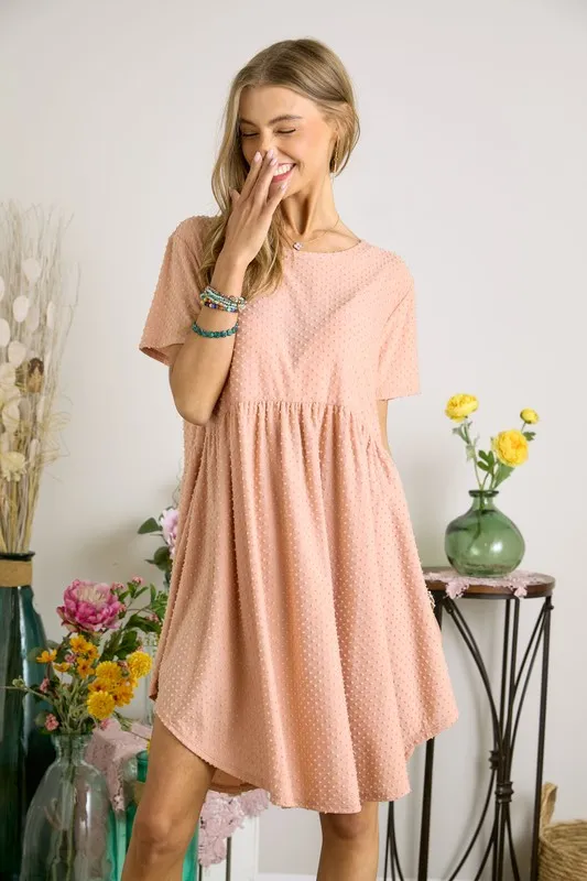 Swiss Dot Babydoll Dress