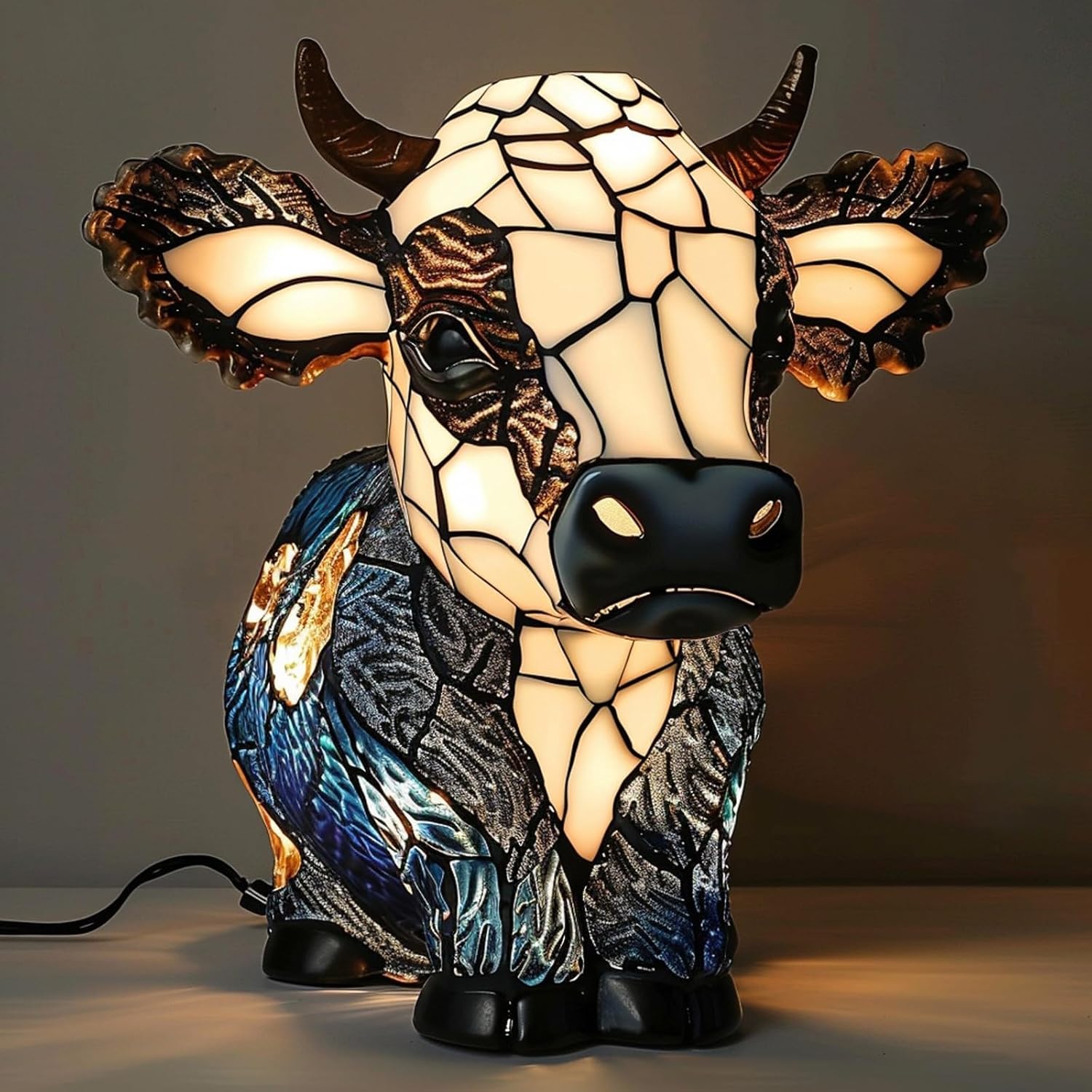 3D Highland Cow Lamp Animal Table Lamp
