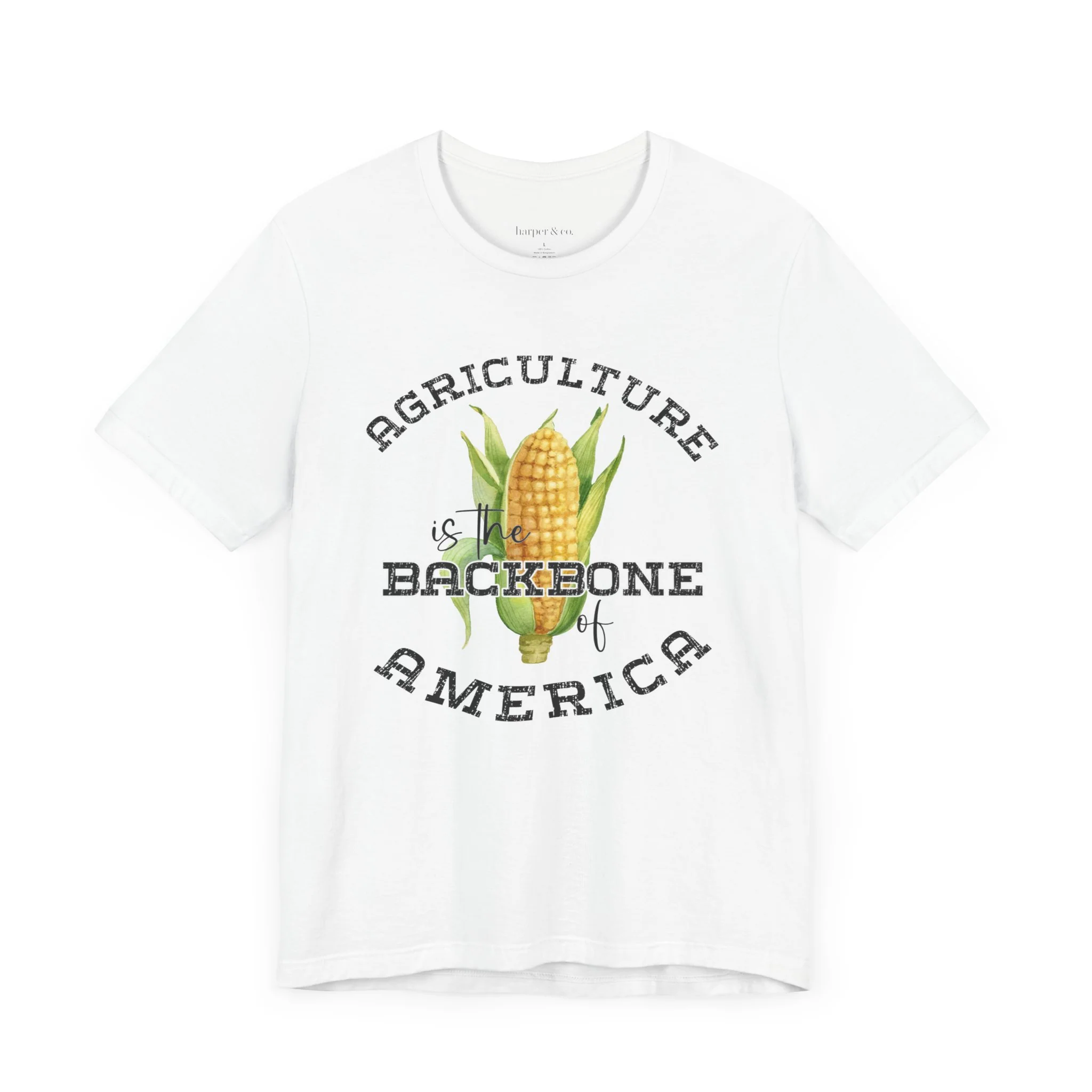 Agriculture is the Backbone Bella Canvas Jersey Short Sleeve Tee - Multiple Colors
