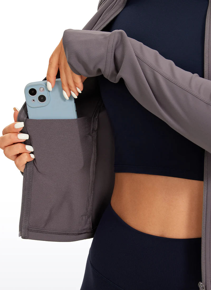 Butterluxe Waist Length Full Zip Jacket