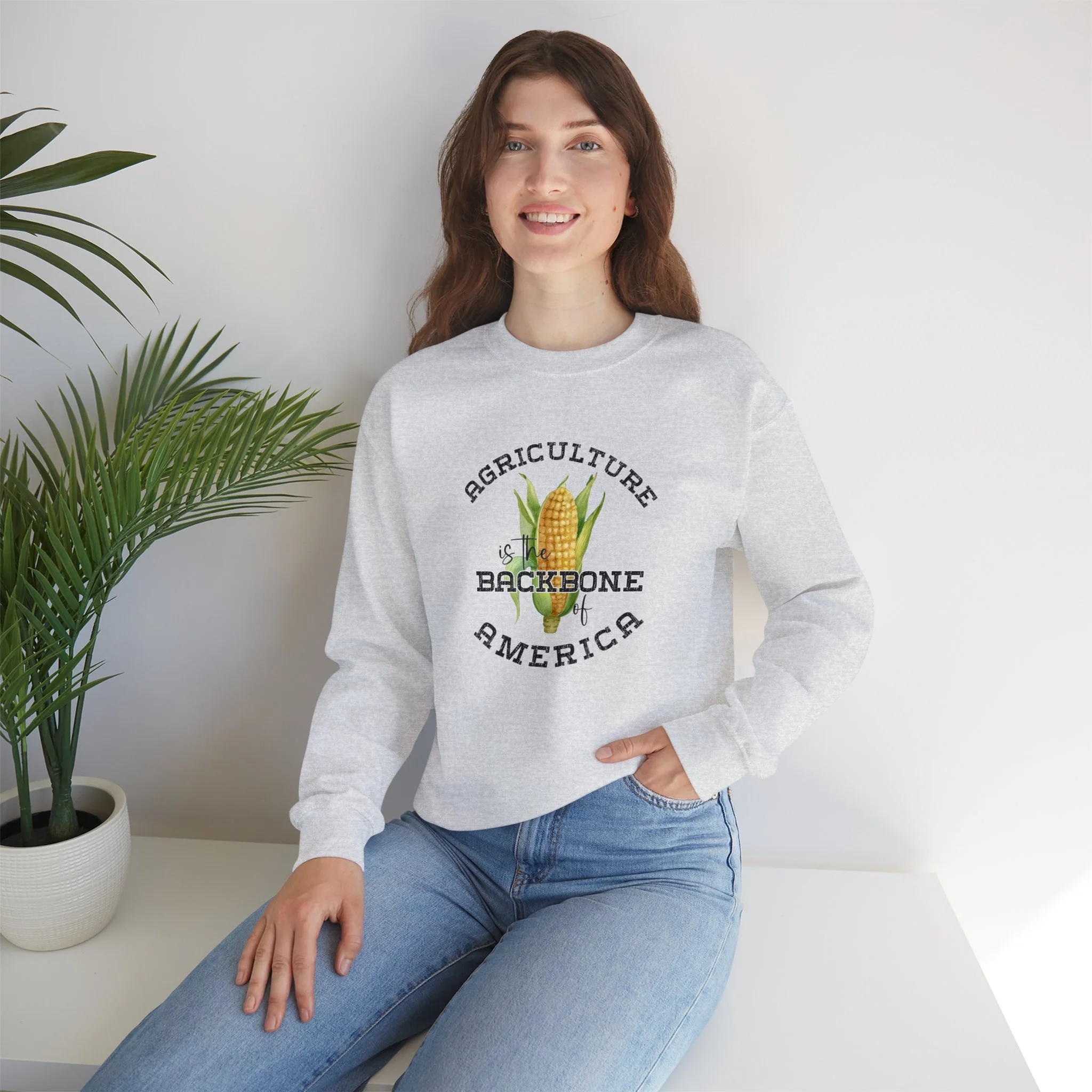 Agriculture Unisex Heavy Blend? Crewneck Sweatshirt