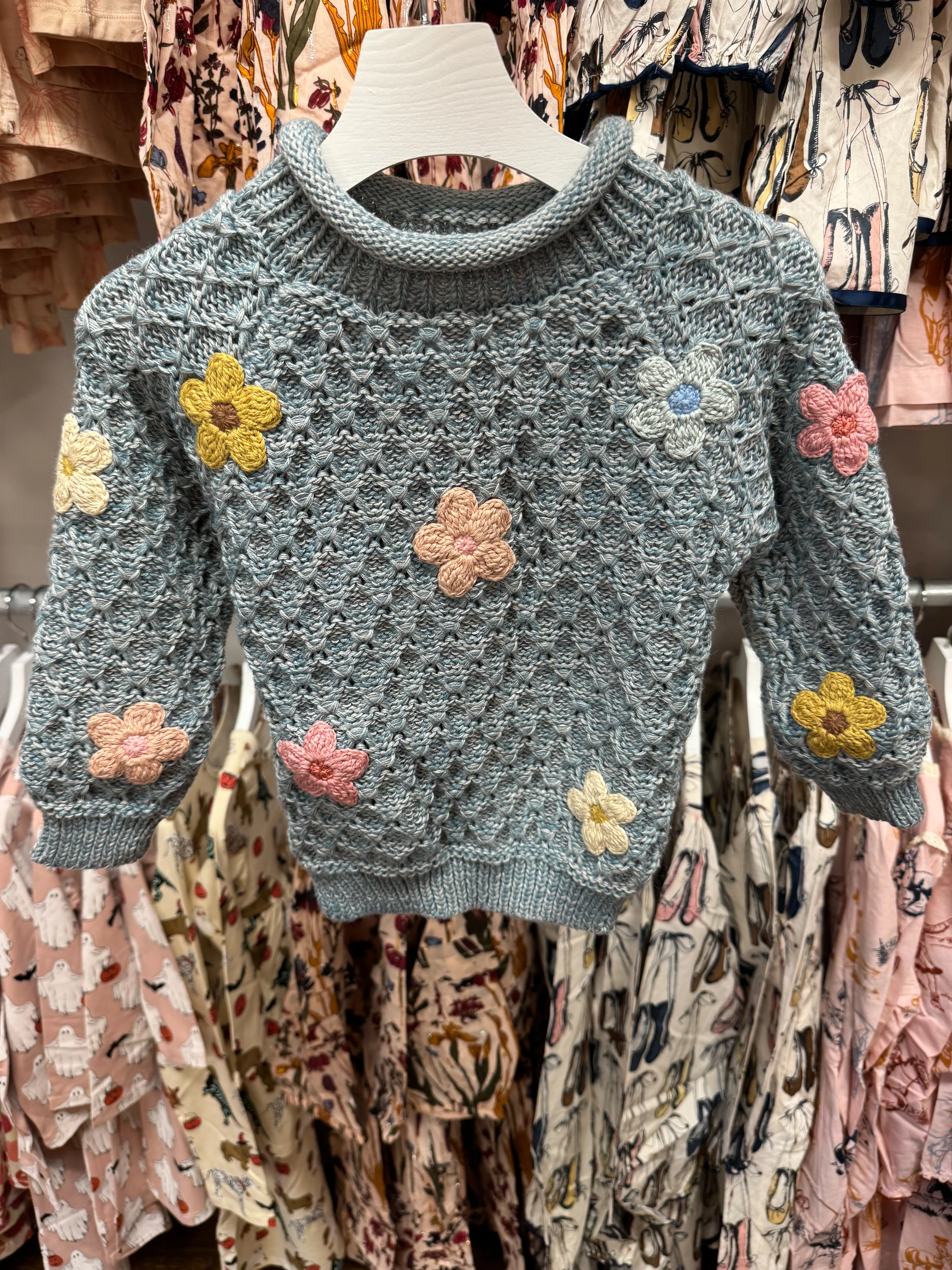 Jardin Sweater - Dusty Blue