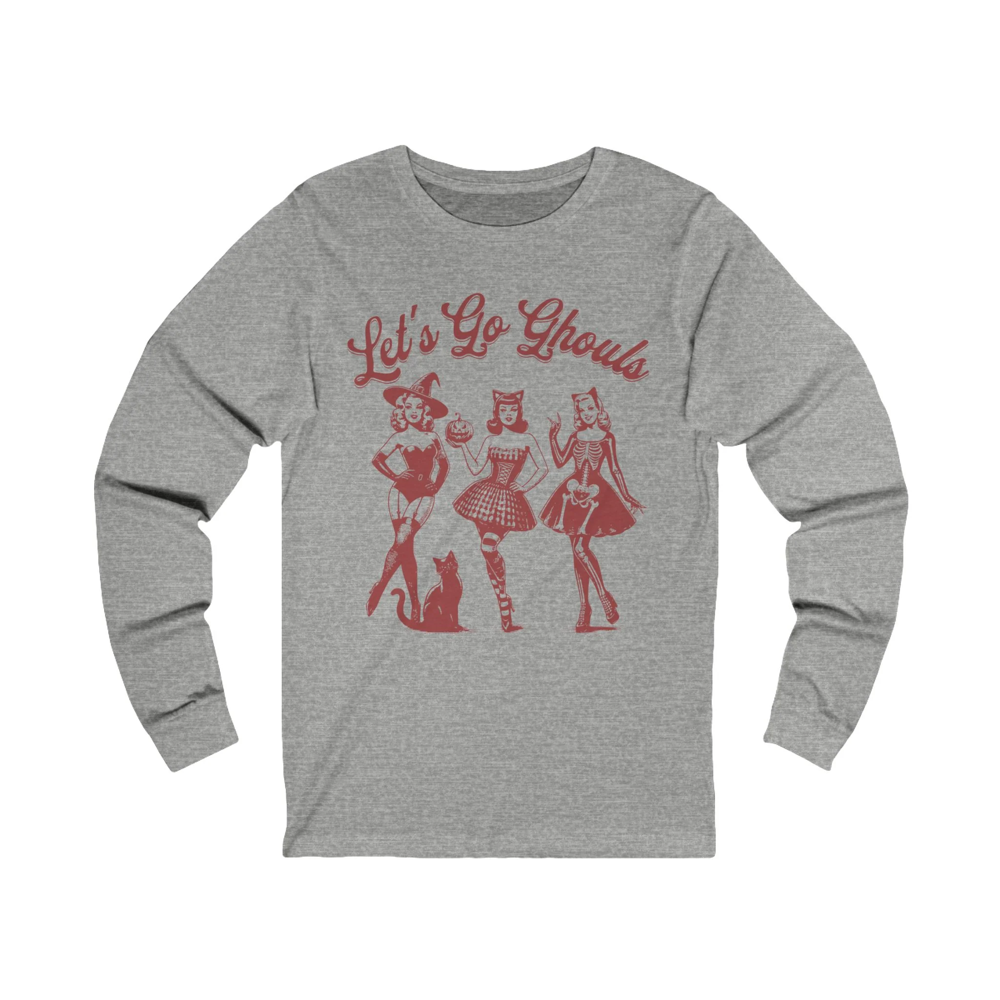 Let's Go Ghouls Retro Unisex Jersey Long Sleeve Tee