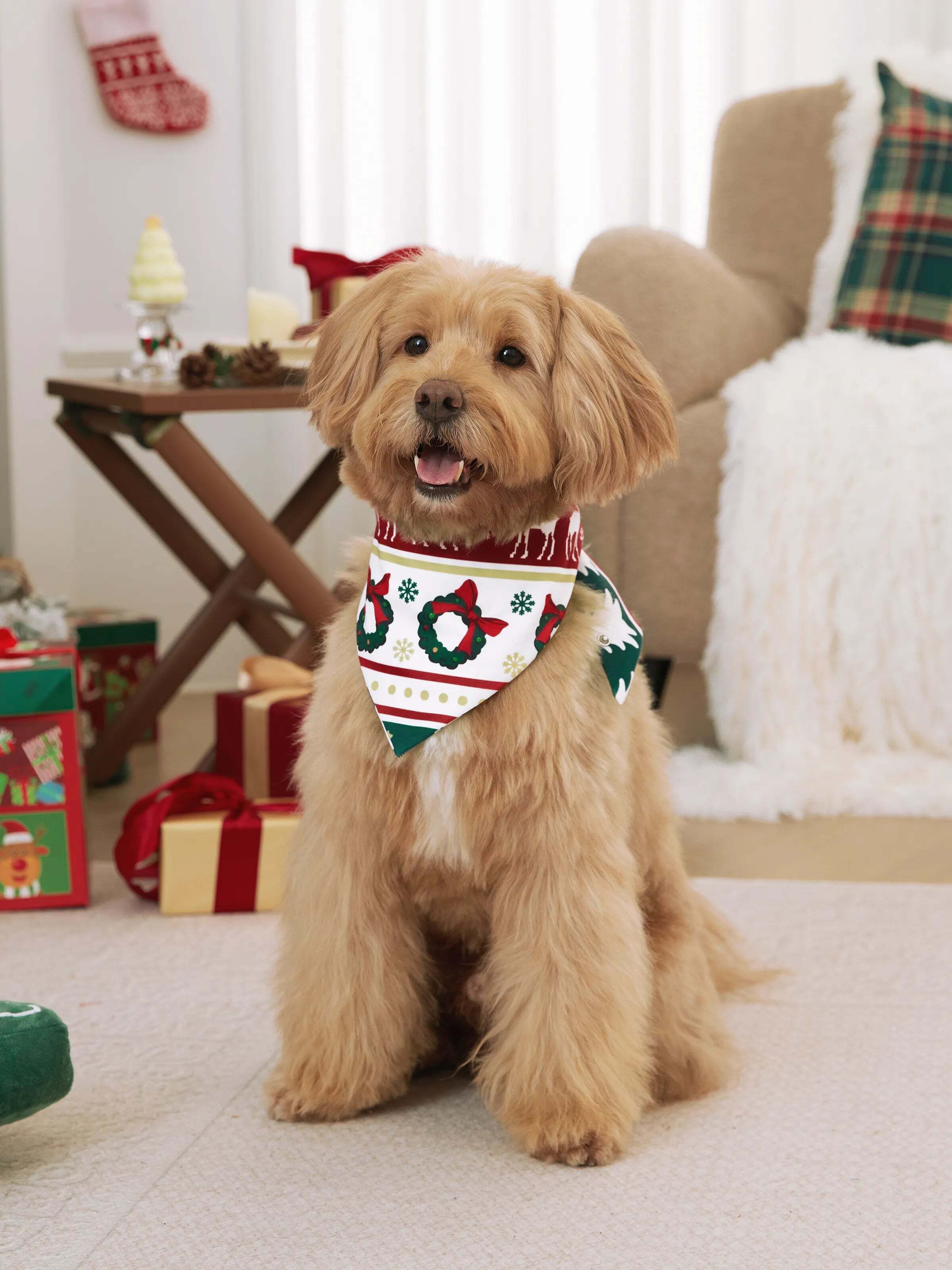 Christmas Pajamas Family Matching Allover Reindeer/Xmas Tree Pattern PJs Sets with Christmas Socks ColorBlock