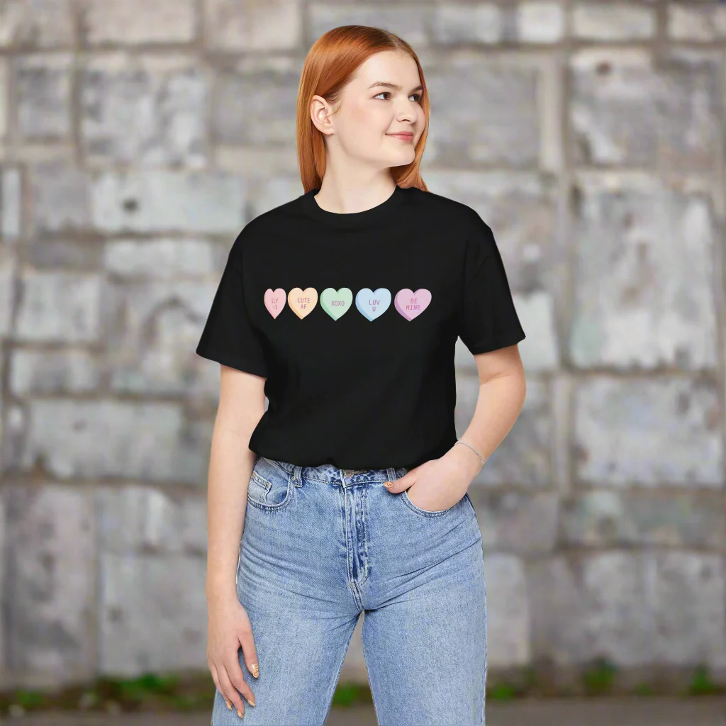 Convo Hearts Unisex Jersey Short Sleeve Tee