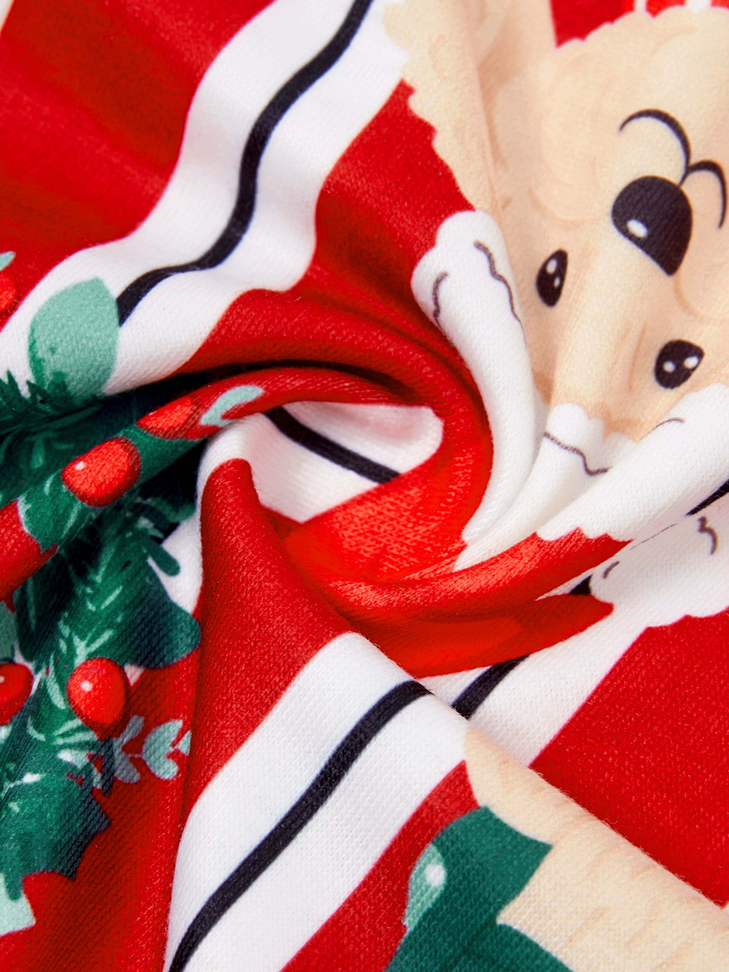 Christmas Matching Family Pajamas Set Christmas Doggy Print Red PJS Red