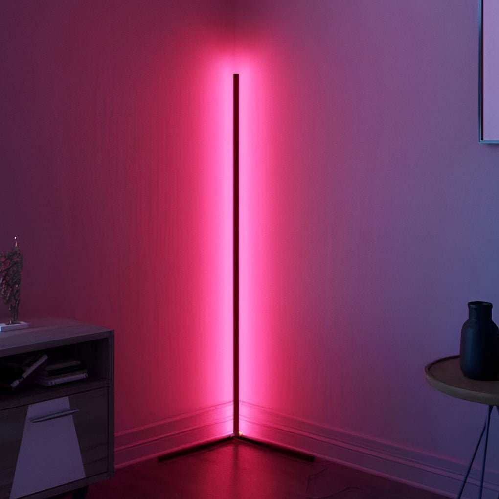 Minimalist Strip LED RGB Dimming with Remote Modern Floor Lamp Standing Lamp