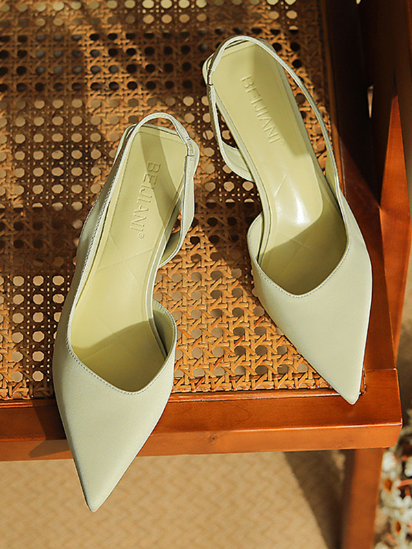Solid Color Sandals Pumps