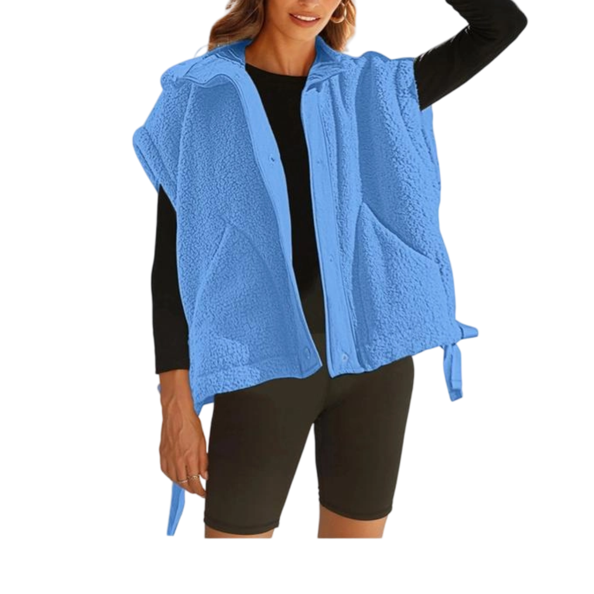 Women's Warm Fleece Button Down Vest