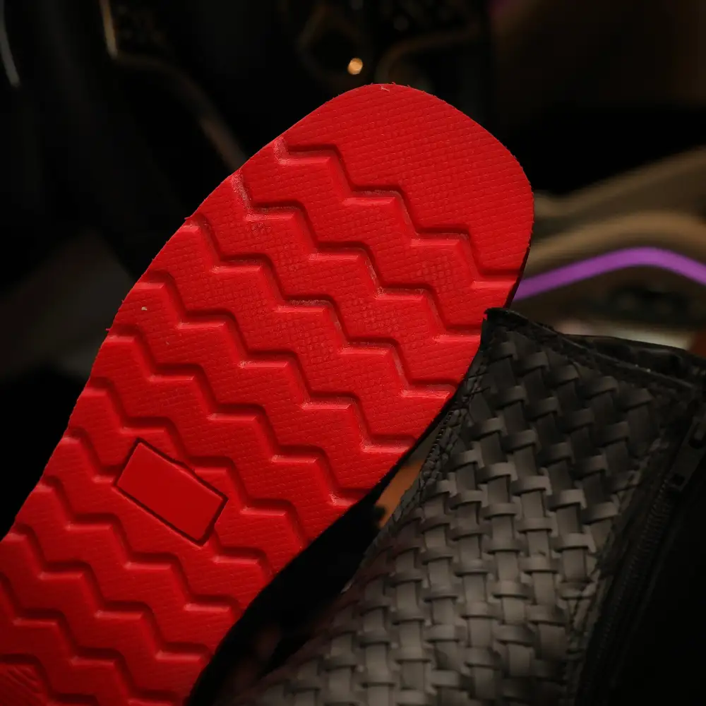 Black Basketweave Cowboy Shoes