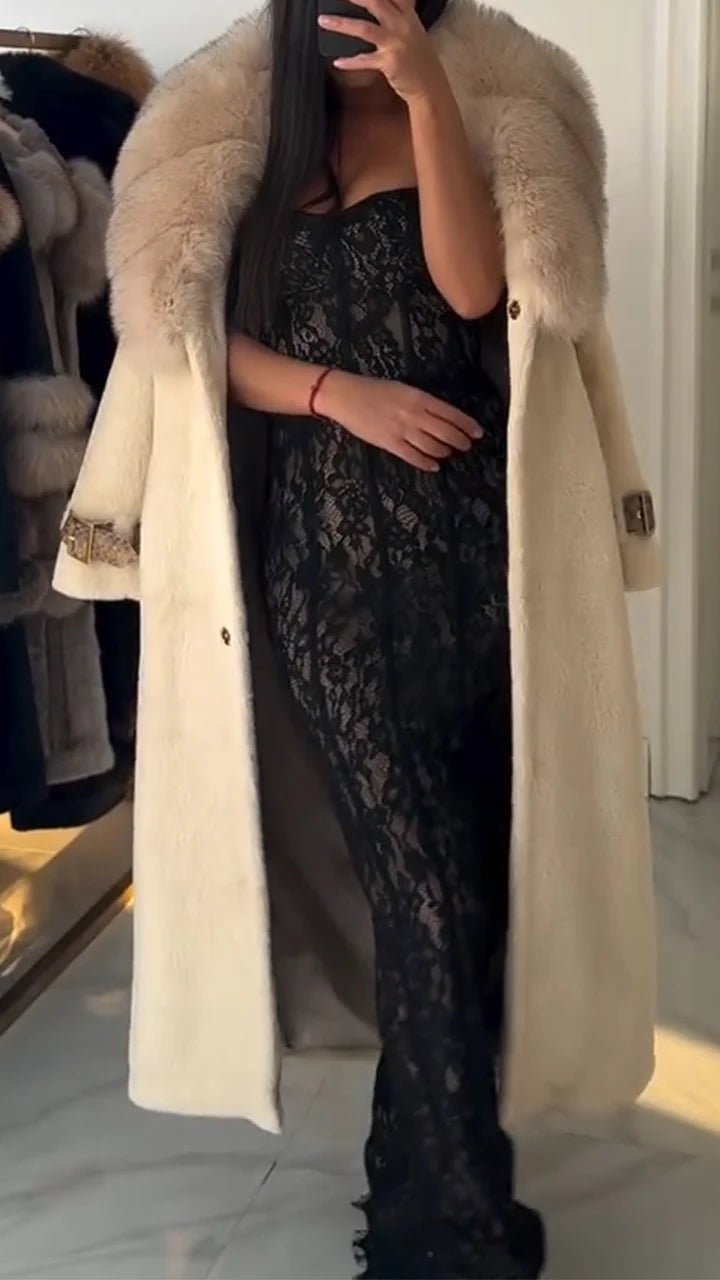 Women Fur Collar Temperament Casual Coat