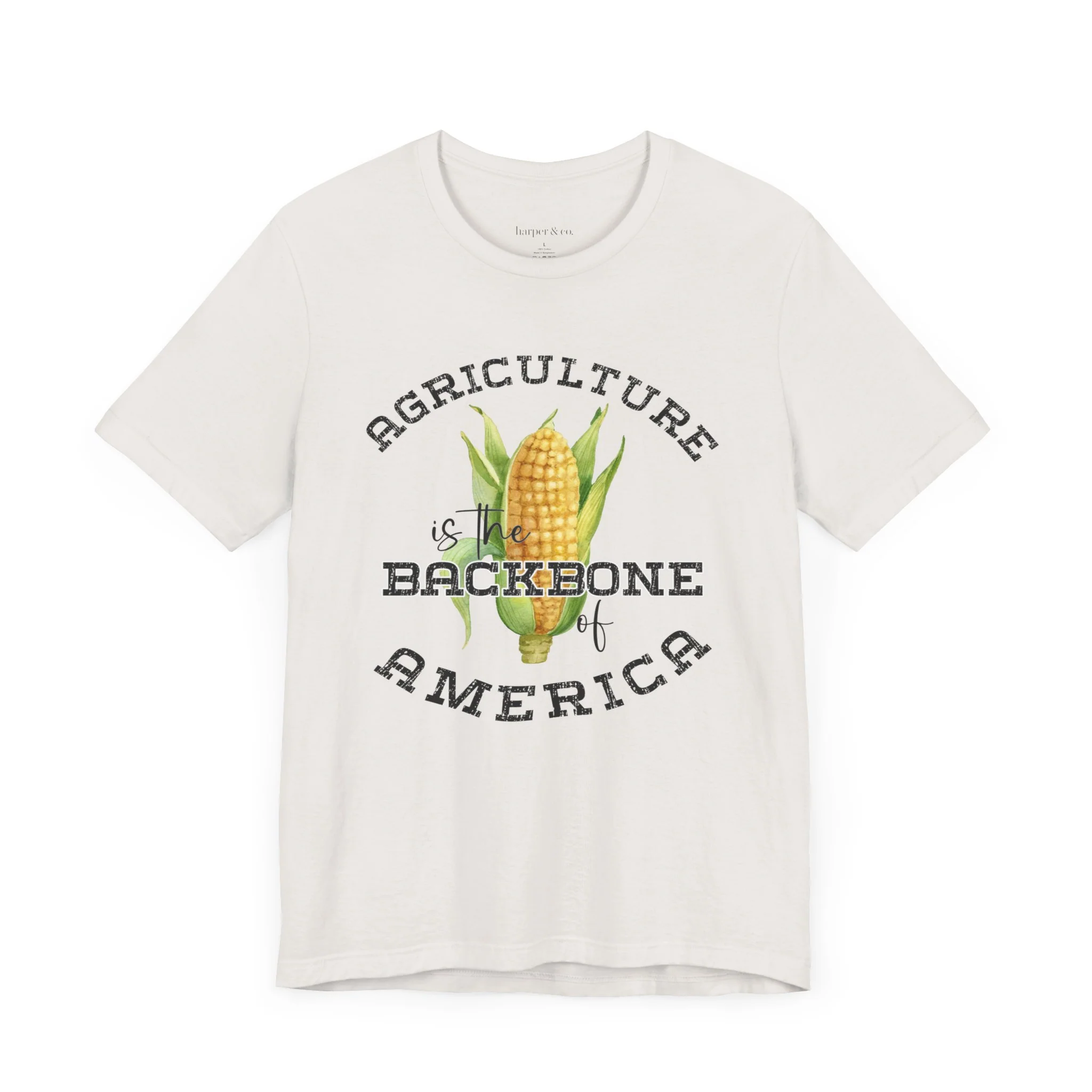 Agriculture is the Backbone Bella Canvas Jersey Short Sleeve Tee - Multiple Colors