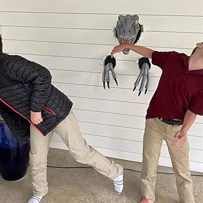 3D Wall Mount Dinosaur Bust Sculpture