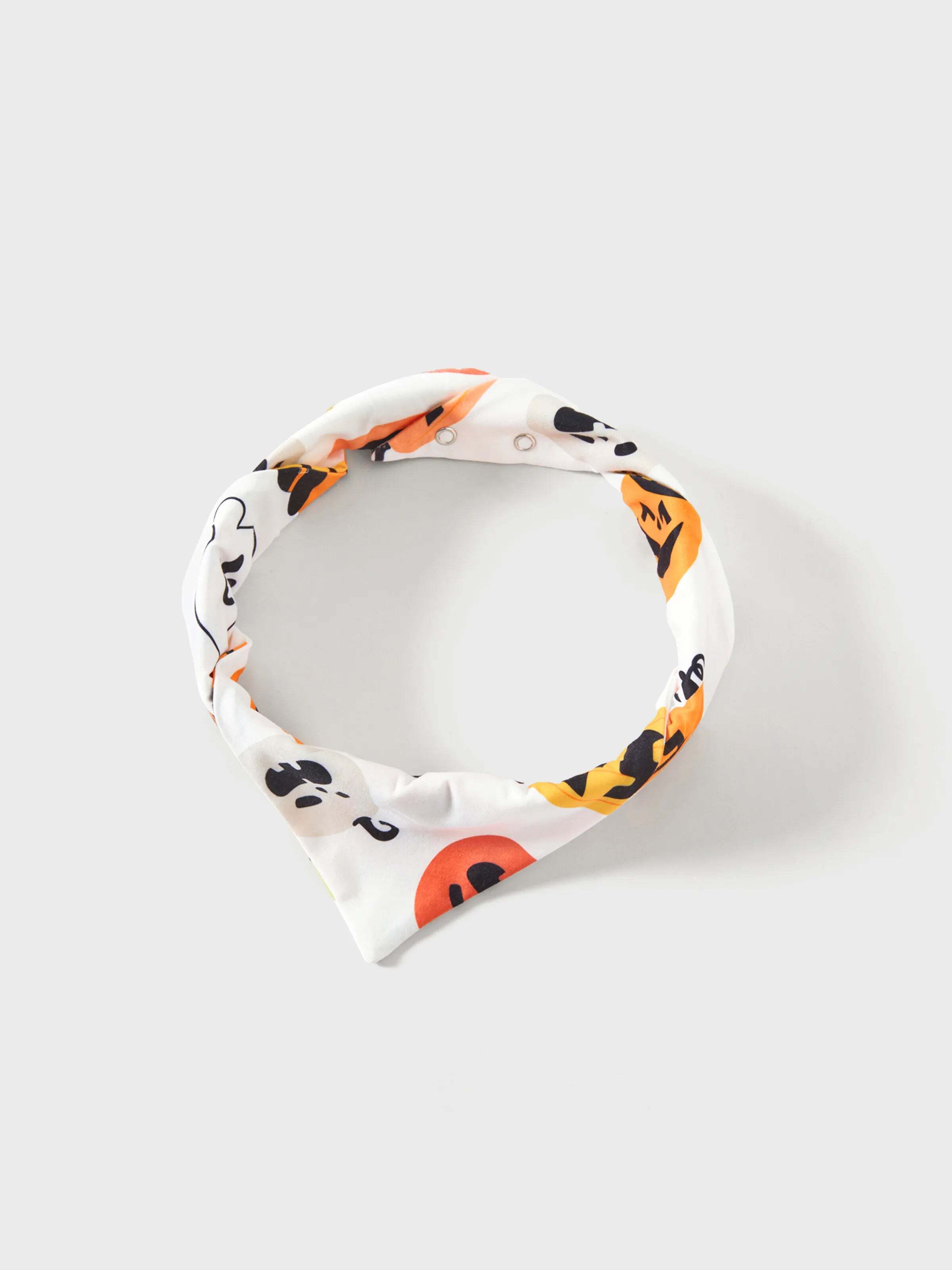 Halloween Family Matching All Over Pumpkin & Ghost Print Pajamas sets White