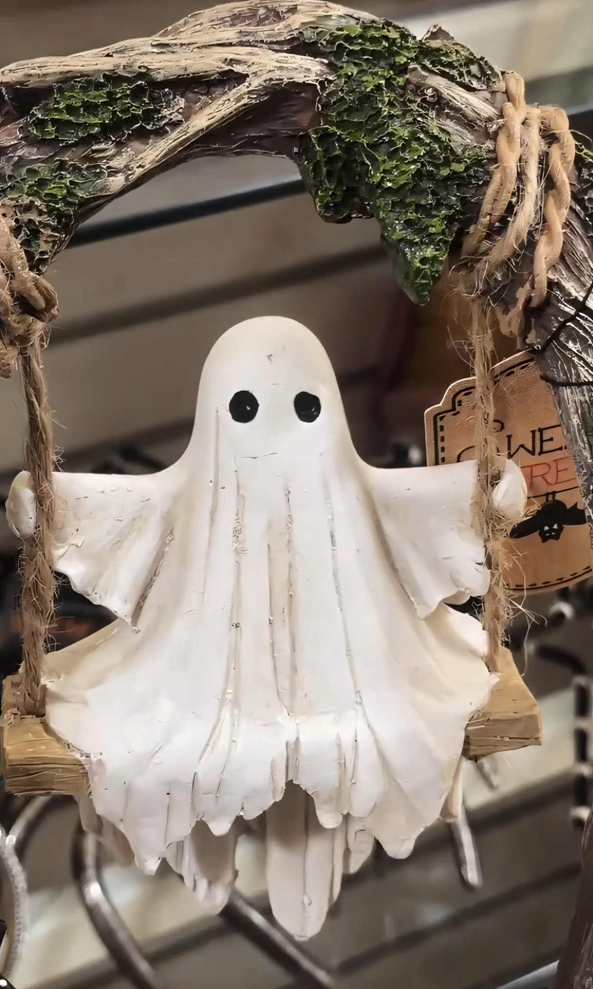 Swinging Shadows: Ghost on a Tree Swing