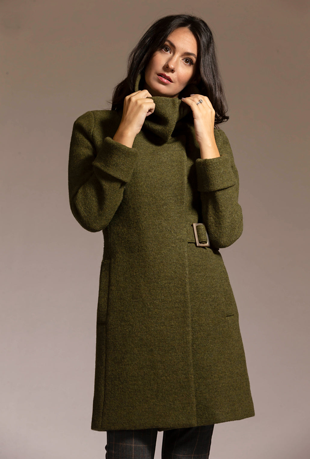 LODEN COWL NECK COAT