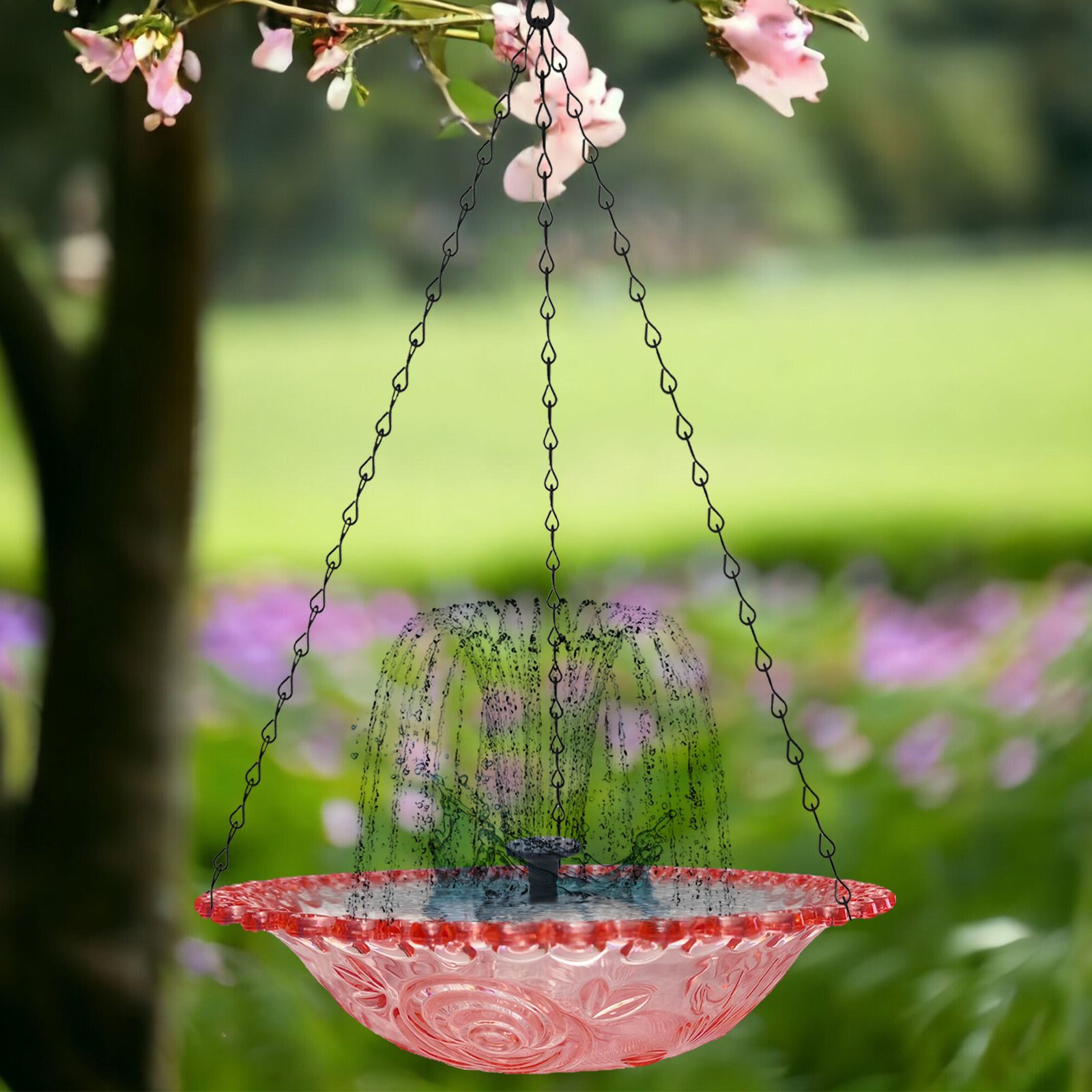 Garden Floating Fountain Hanging Bird Bath Bowl