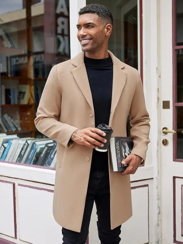 🔥Last Day 95% OFF🔥Men's Wool Blend Overcoat