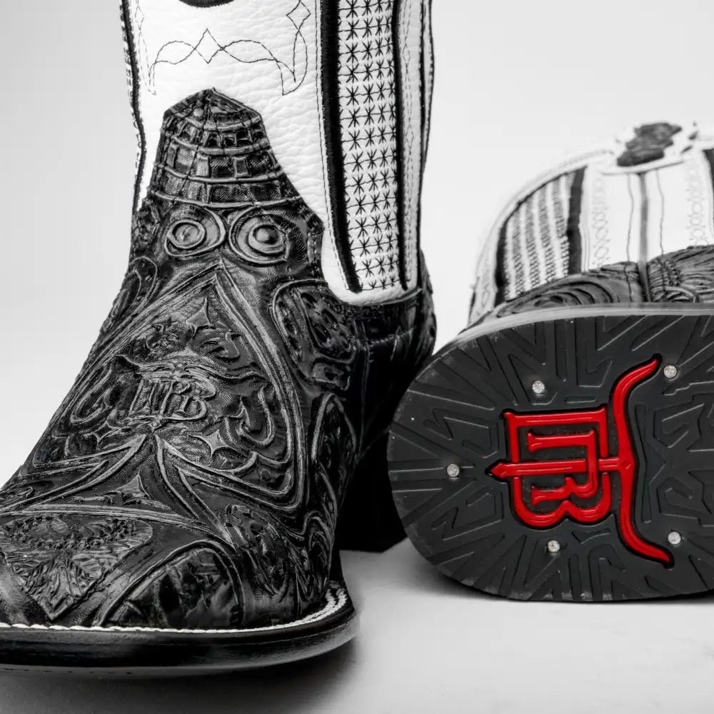 Ace Of Spades Grey/Black - Square Toe