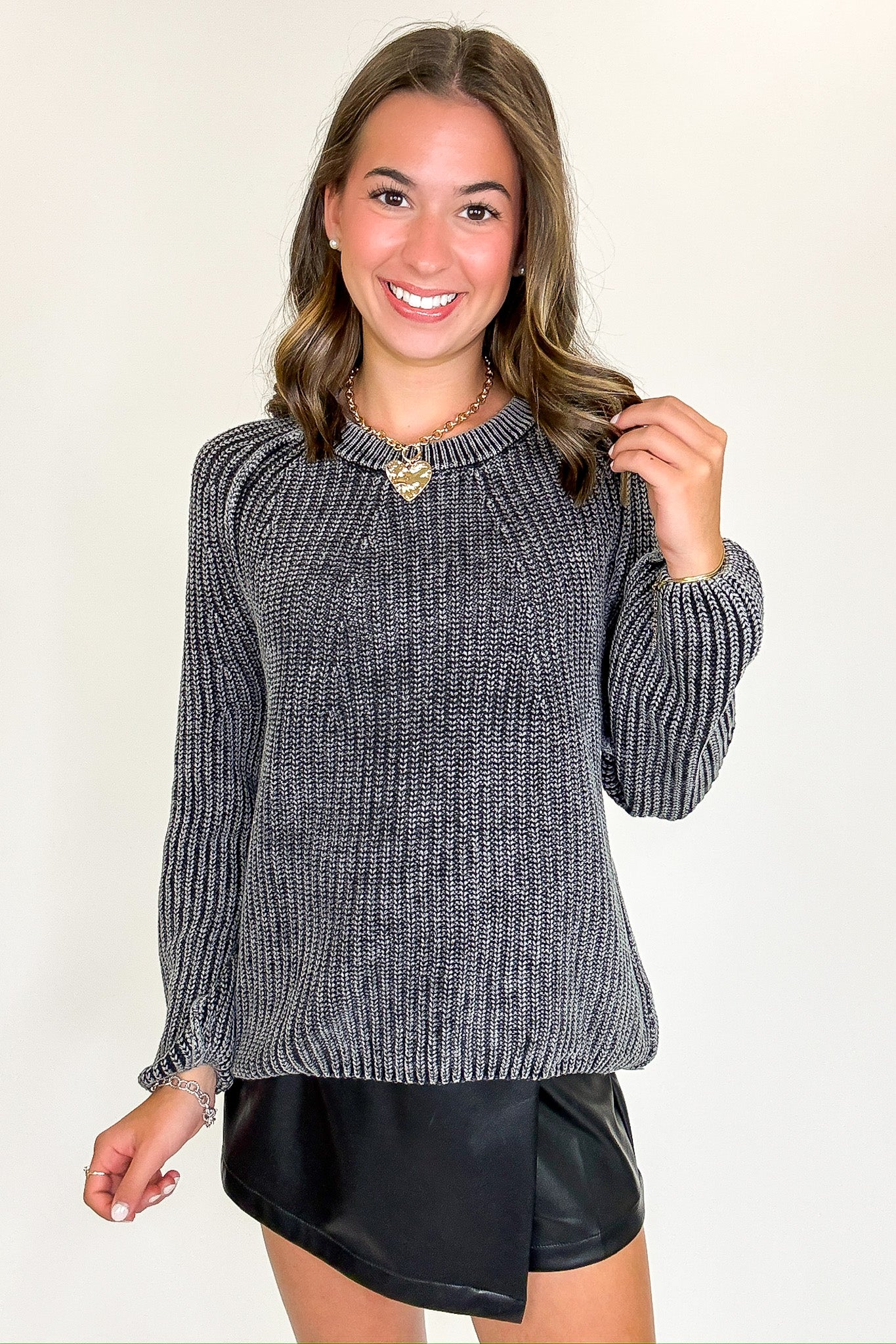 Fireside Stone Washed Round Neck Sweater
