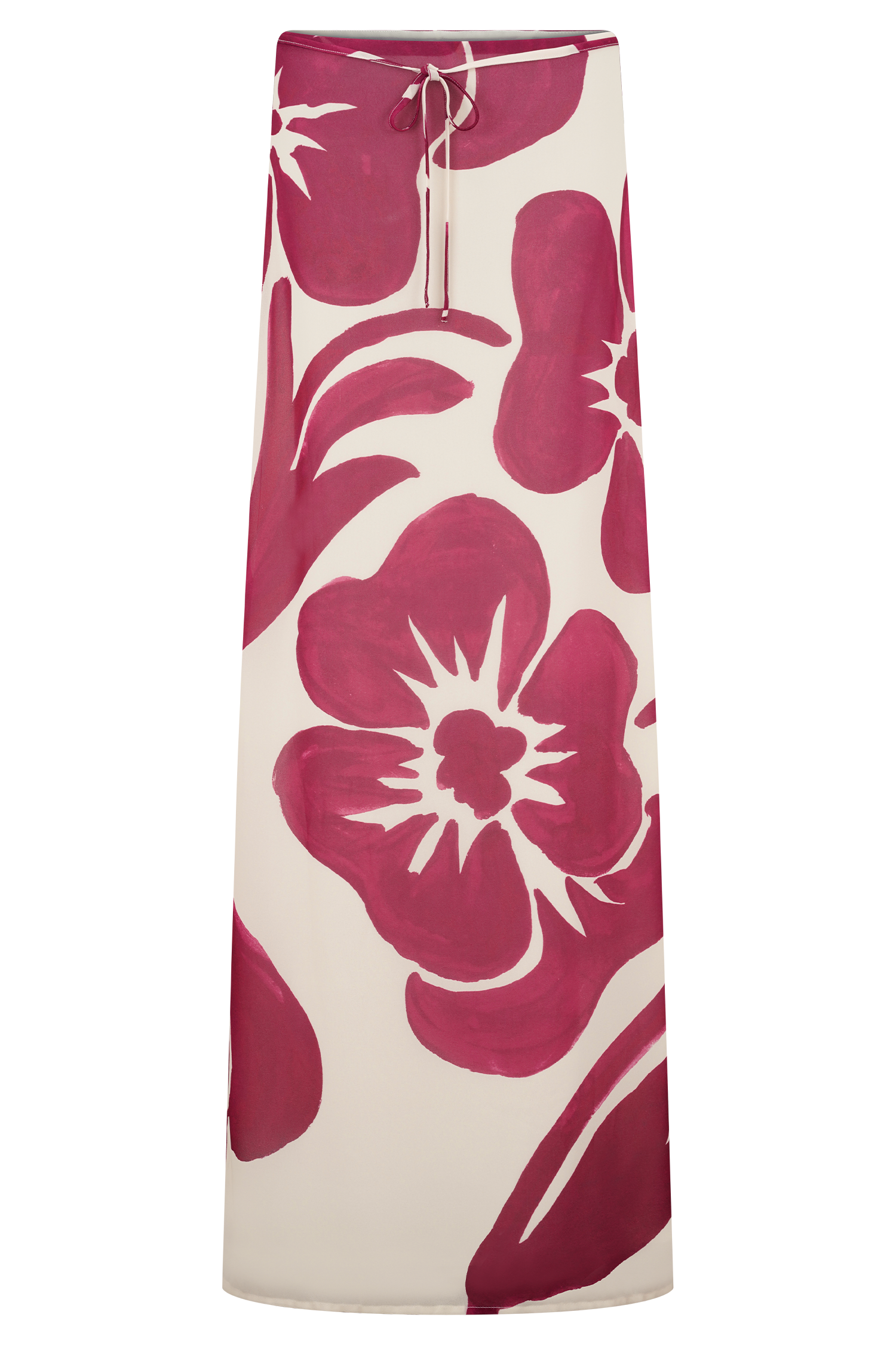 Print Chiffon Maxi Skirt