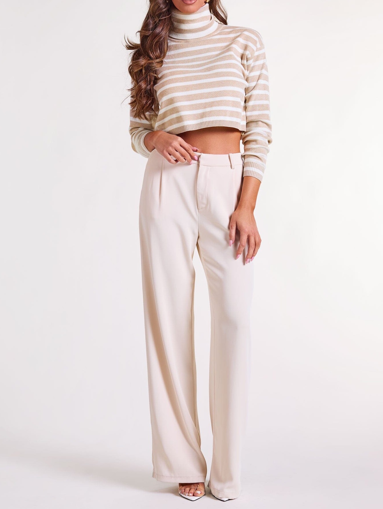 Premium Turtleneck Ribbed Sweater