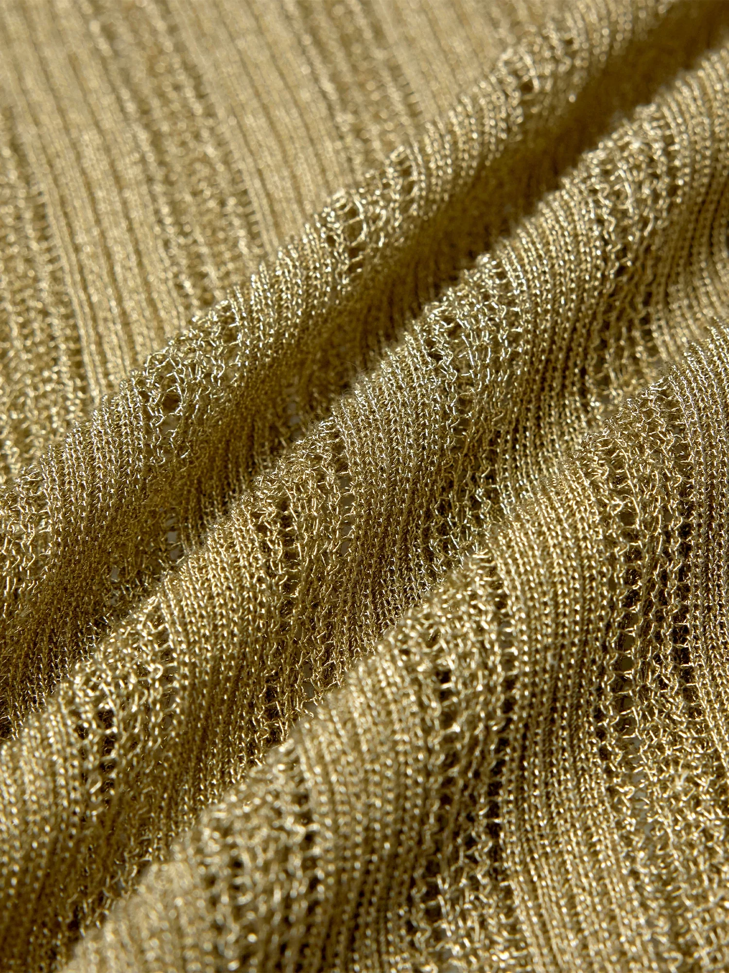 Round Neck Batwing Sleeve Glitter Knit Top