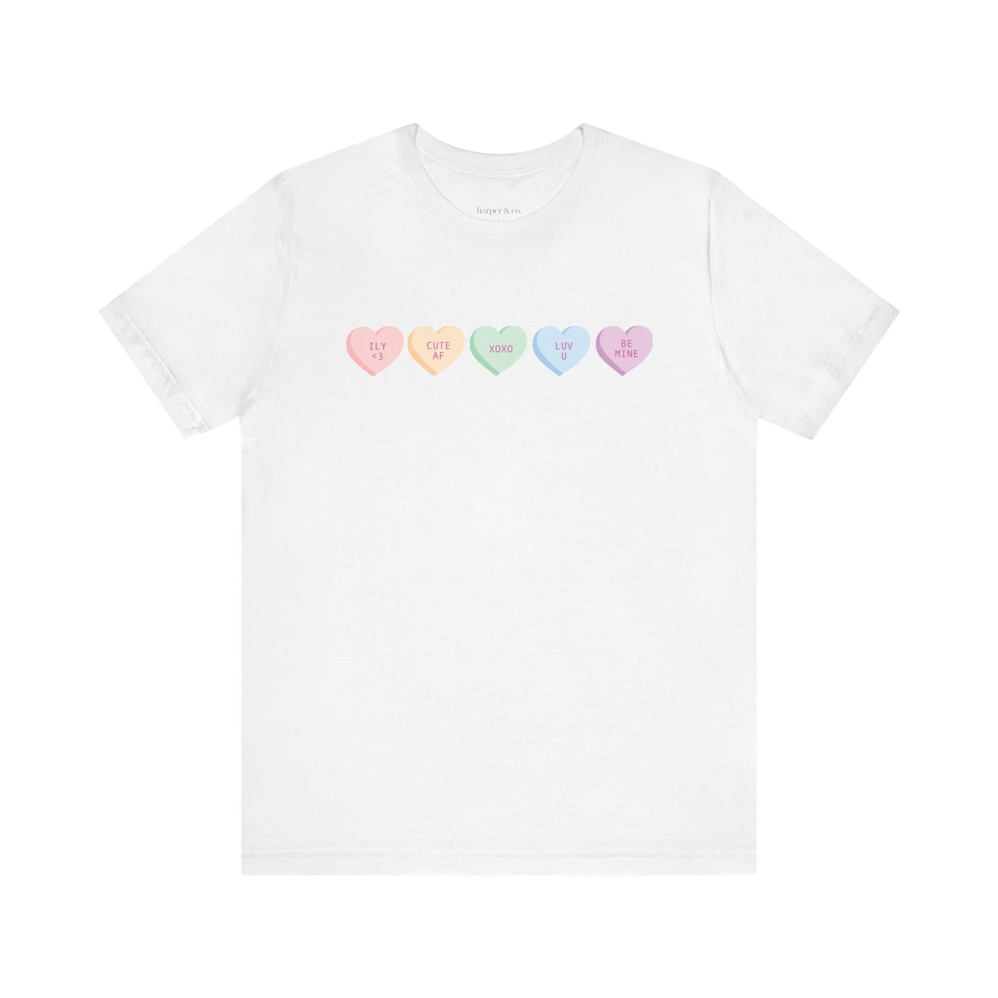 Convo Hearts Unisex Jersey Short Sleeve Tee