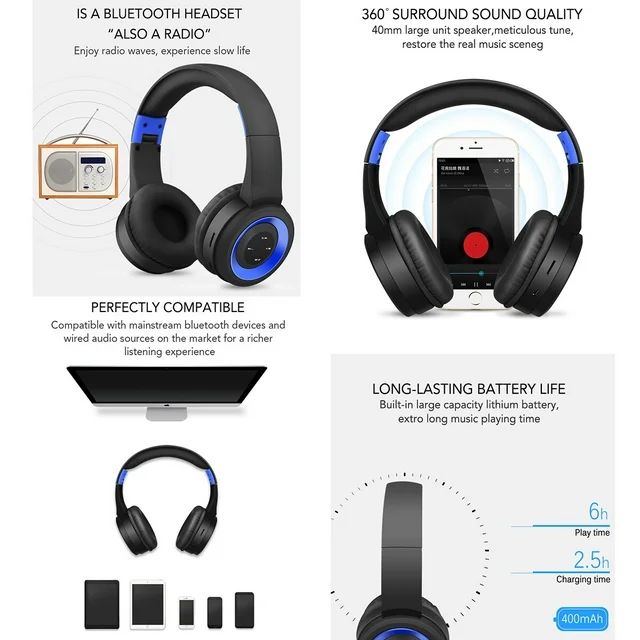 Noise Cancelling Bluetooth Headphones