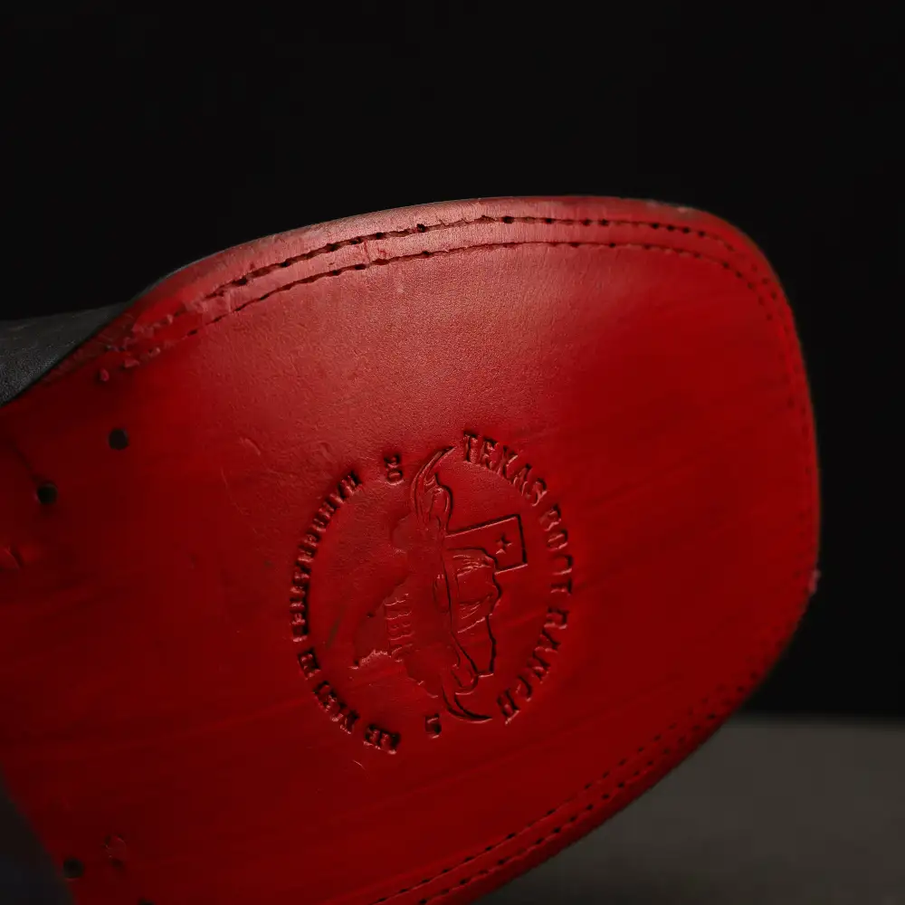 Royal Blue Anaconda Leather Boots - Square Toe