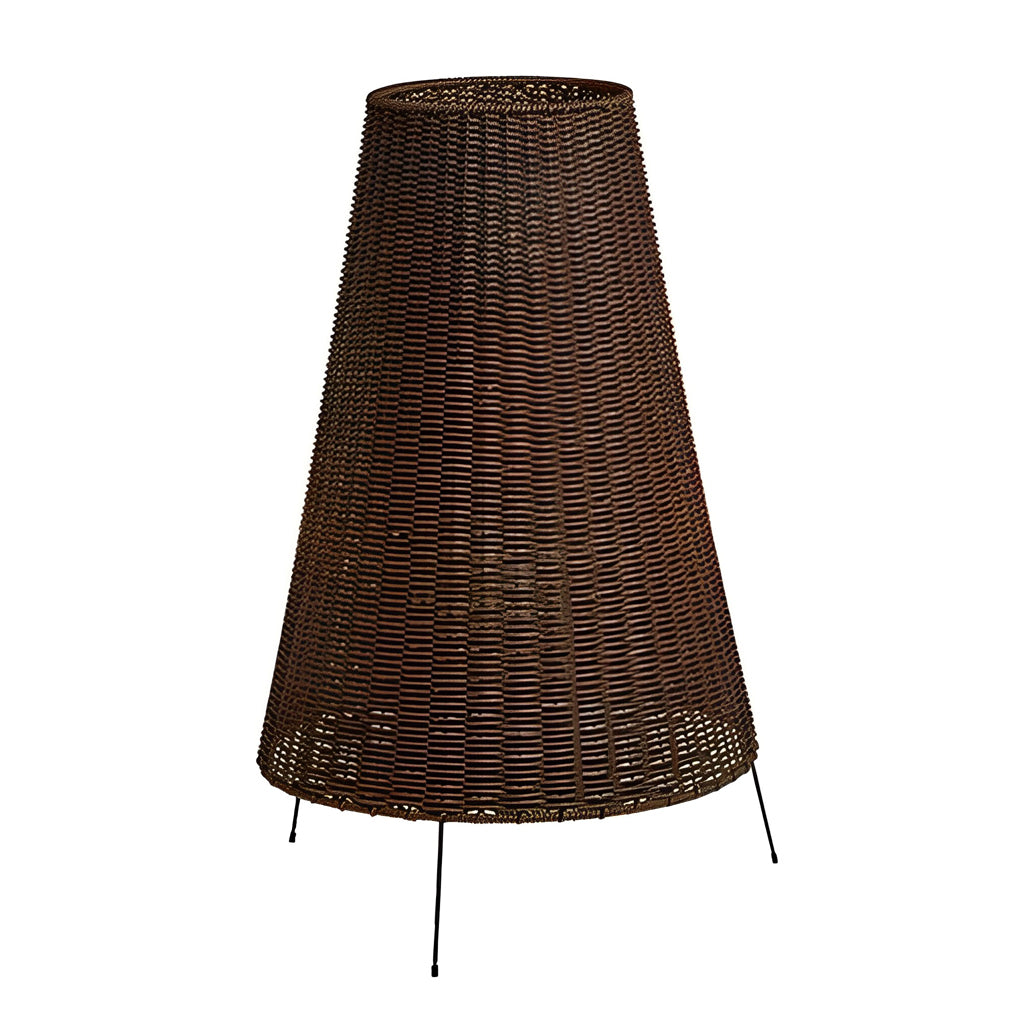 Creative Rattan Waterproof Modern LED Outdoor Floor Lamp Standing Lamp