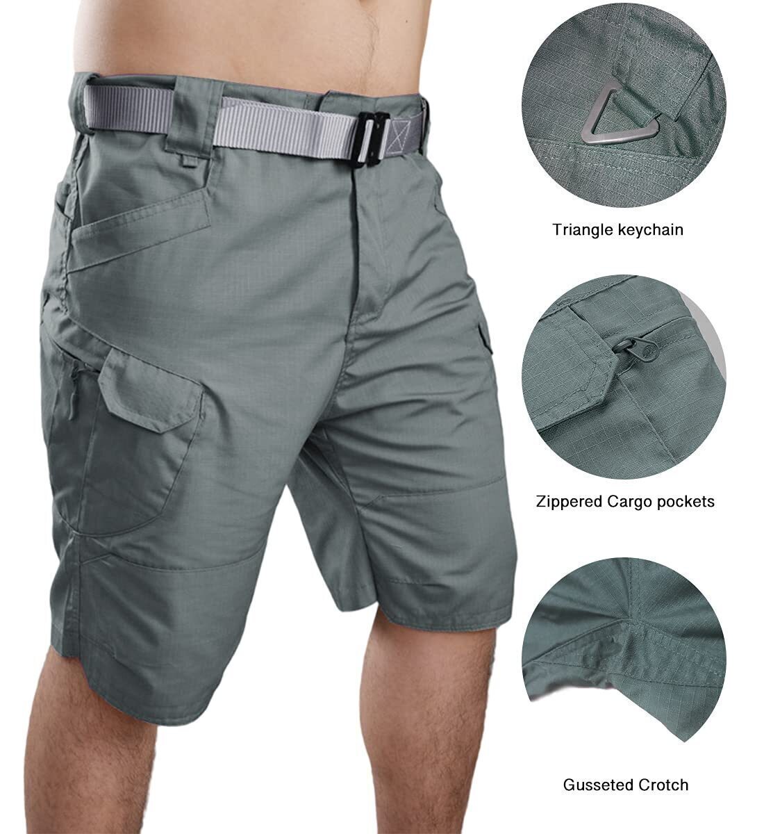 Men's Multifunctional Waterproof Multi-pocket Outdoor Tactical Shorts