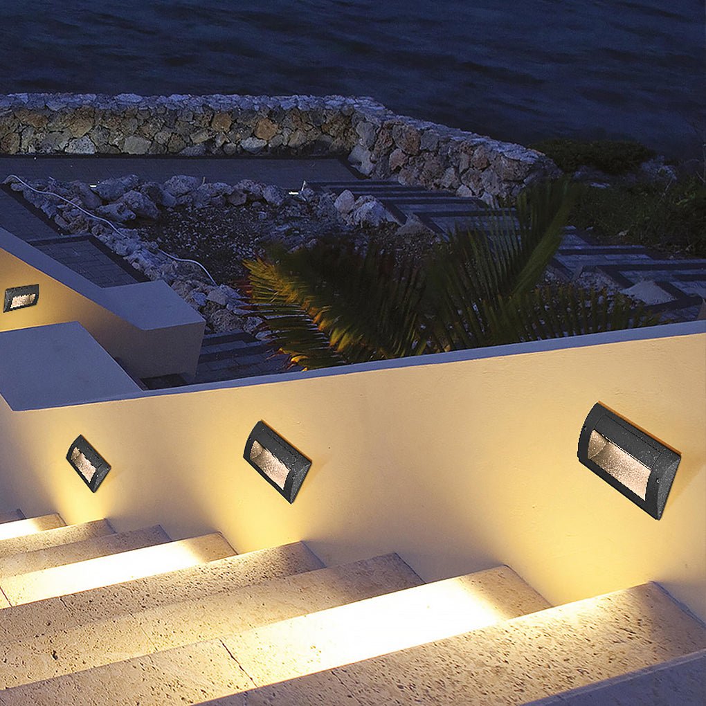 Minimalist Outdoor LED Stair Step Light Wall Lamp for Aisle Corridor Corner