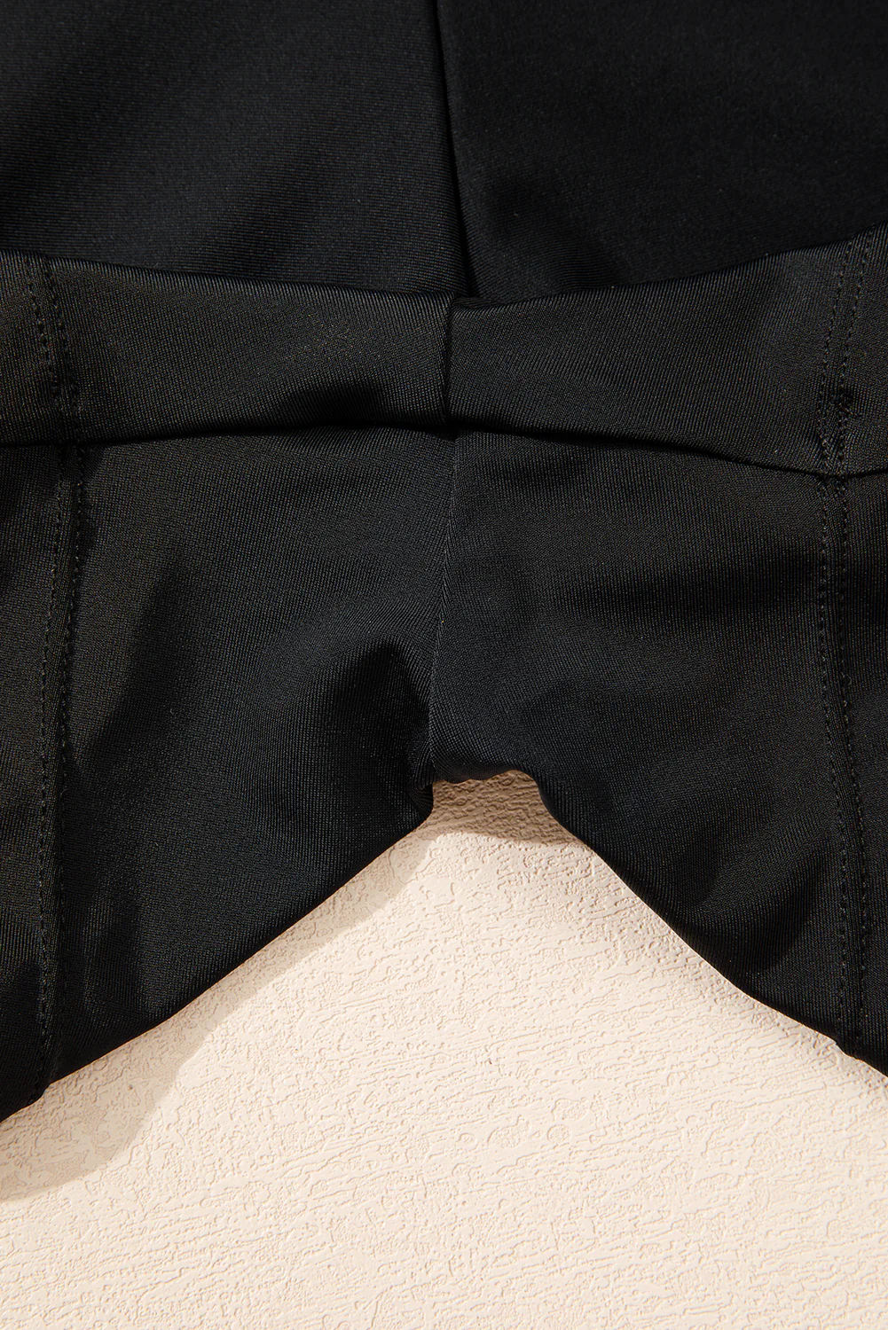 Black Floral Print Twisted Hollowed Back Swim Dress