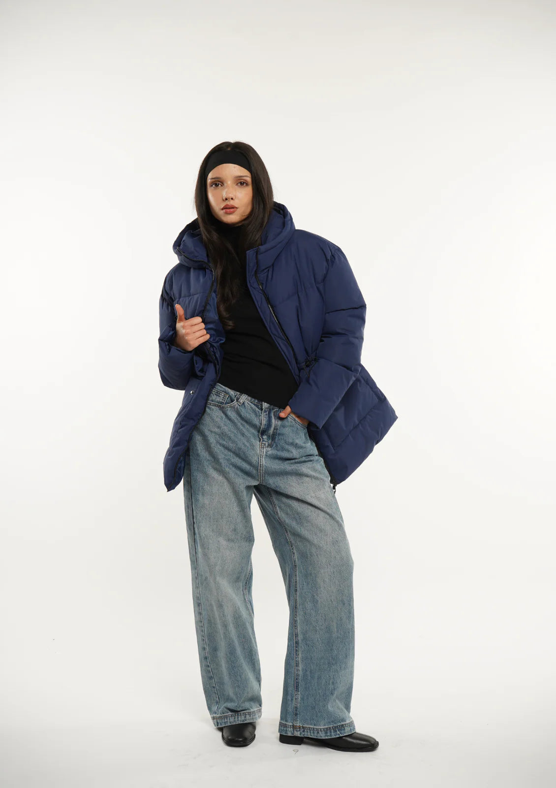 Hooded Puffer Jacket Splashproof