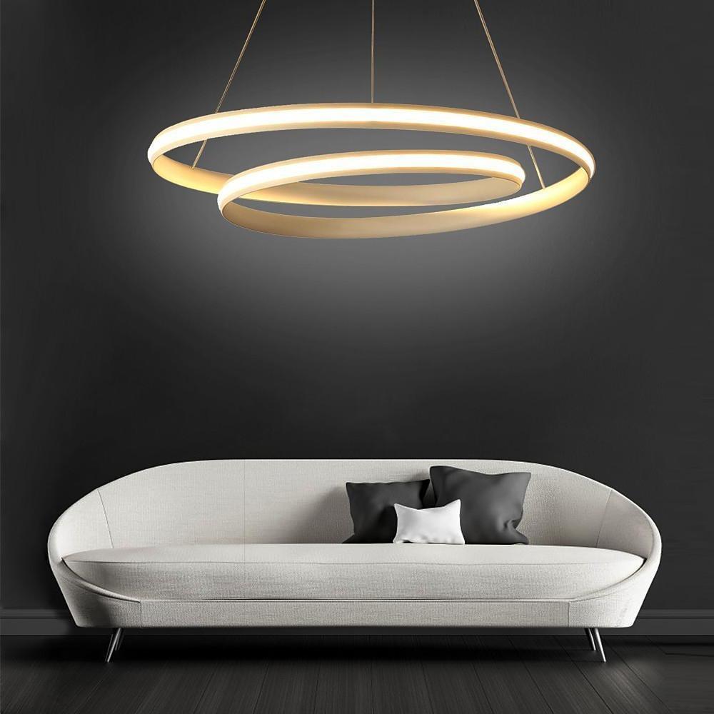 18'' Contemporary 1-Light LED Aluminum Spiral-Shaped Nursery Chandelier