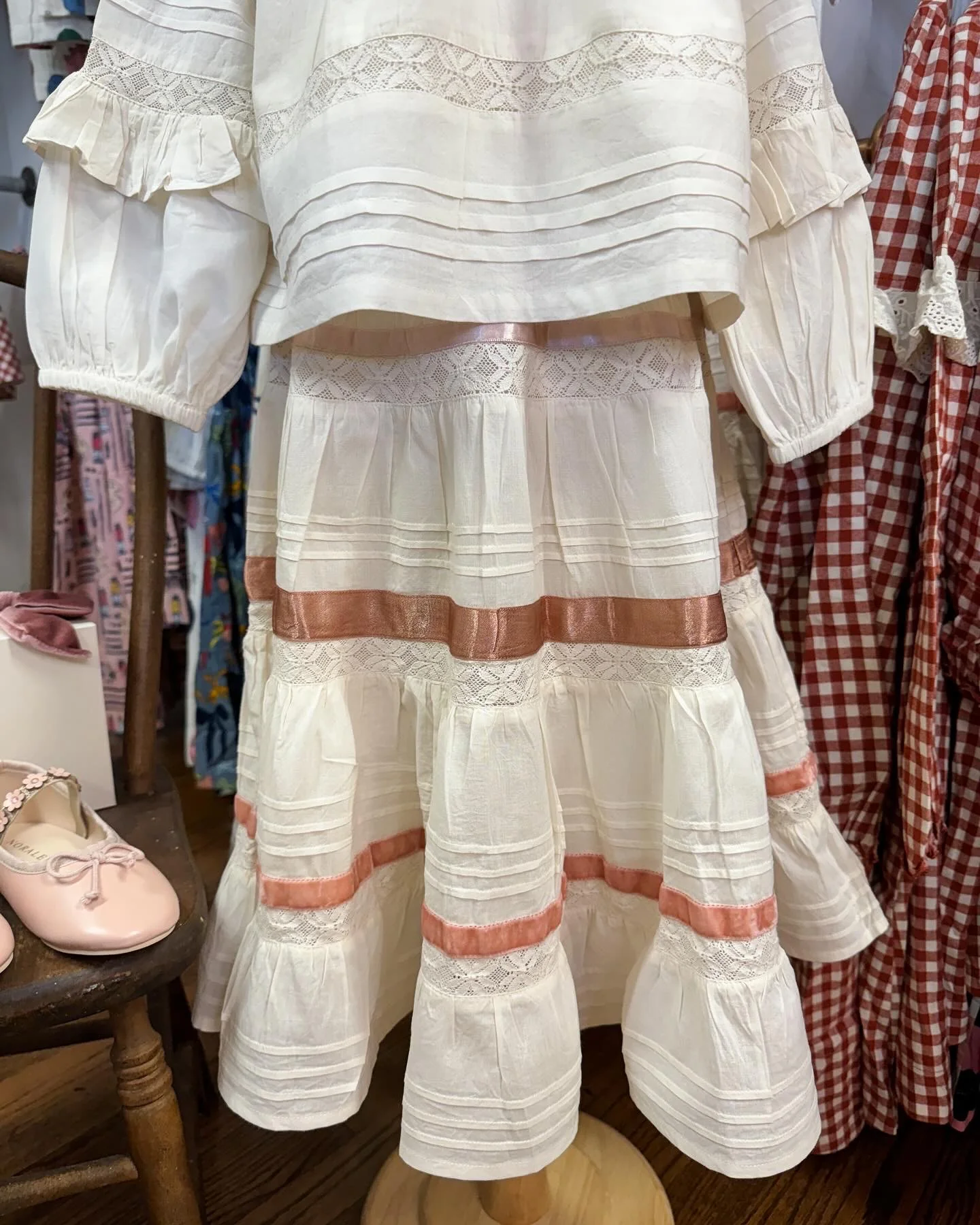 Girls Lorin Skirt - Antique White