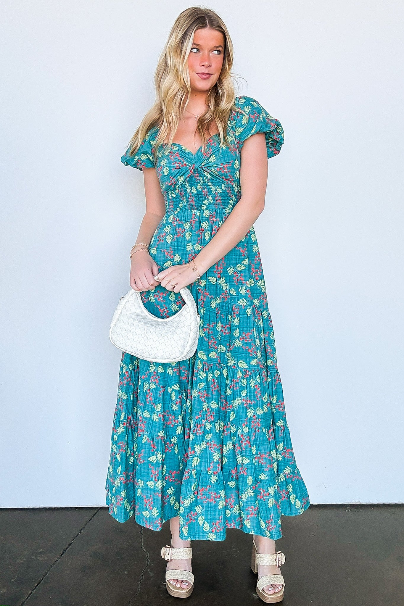 Sensationally Sweeter Floral Tiered Maxi Dress