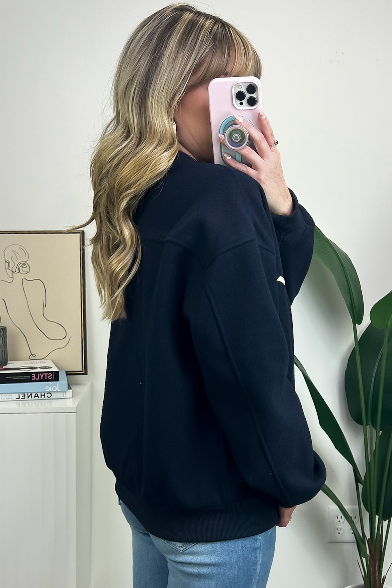 New York Button Up Varsity Jacket