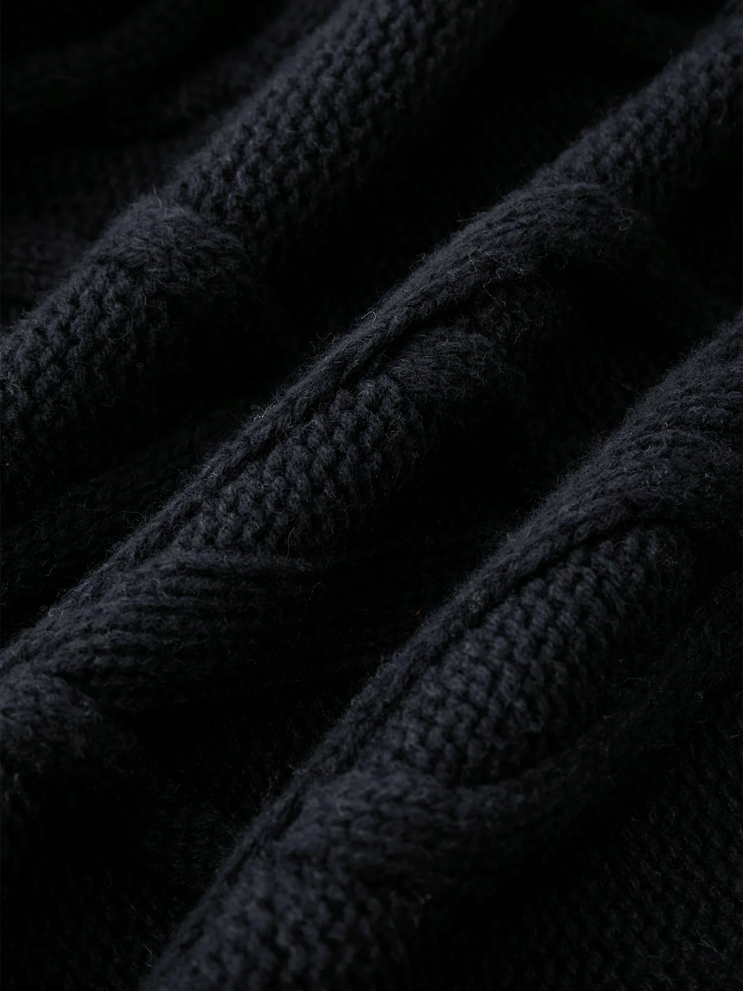 64% Wool Lapel Long Sleeve Knit Long Cardigan