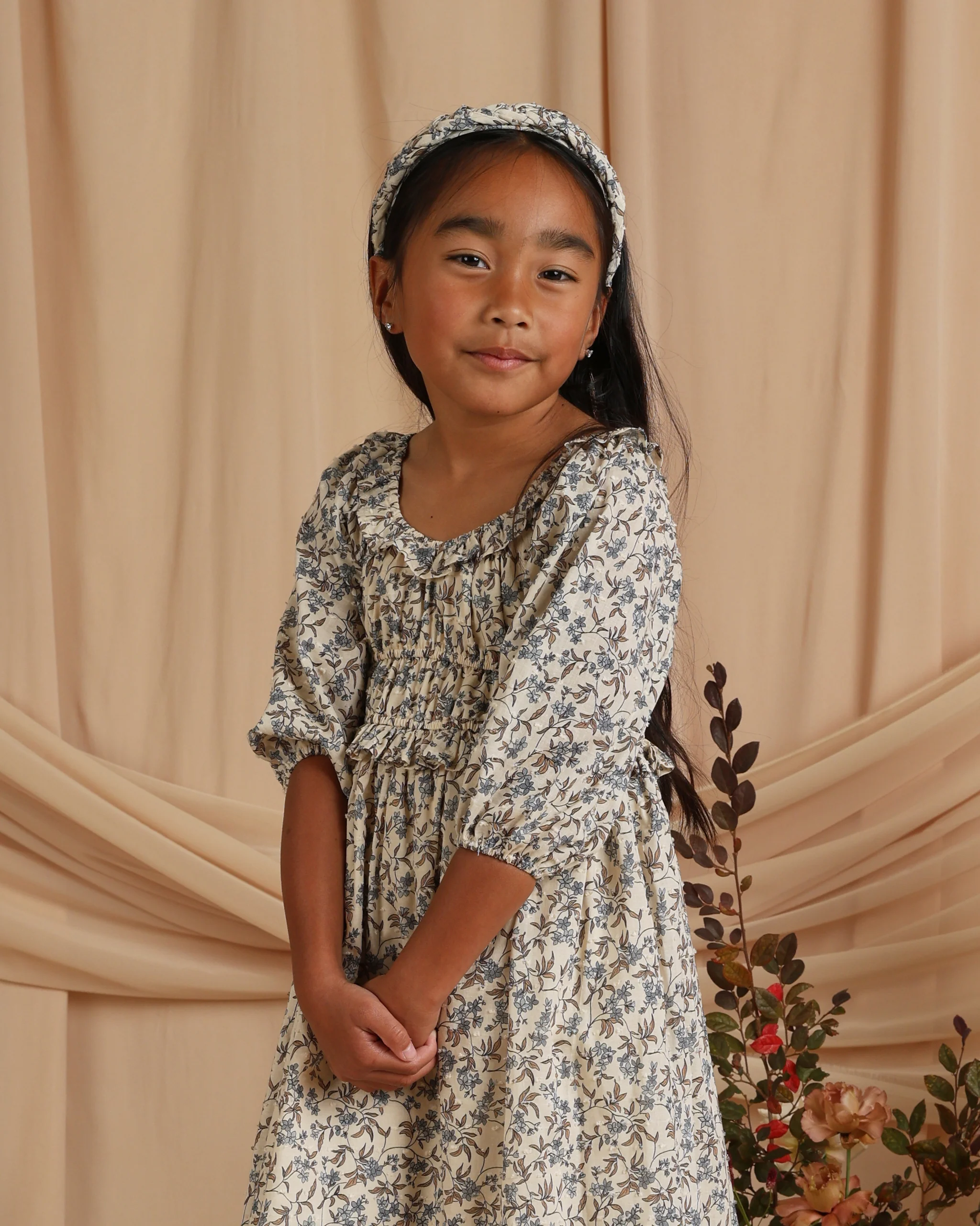 Junie Dress || Vintage Blue Floral
