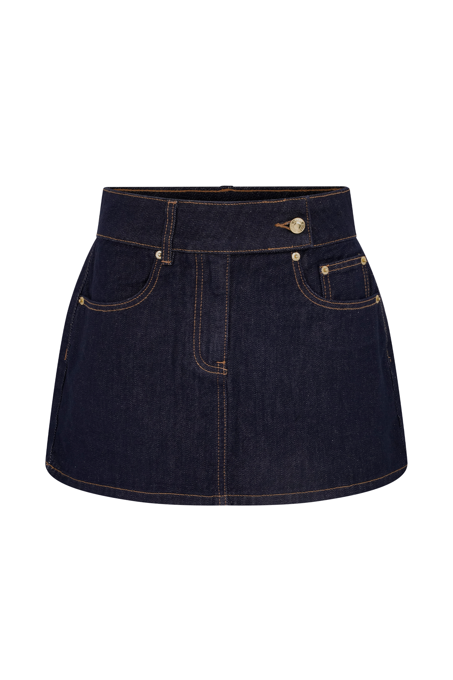 Blue Denim Mini Skirt