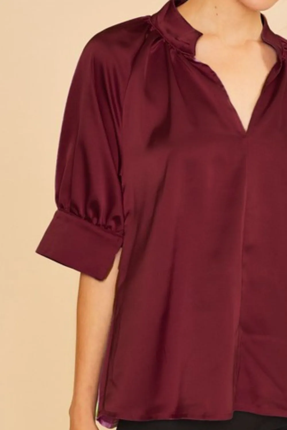 Wear Multi Color Printed V-Neck Open Woven Blouse Top