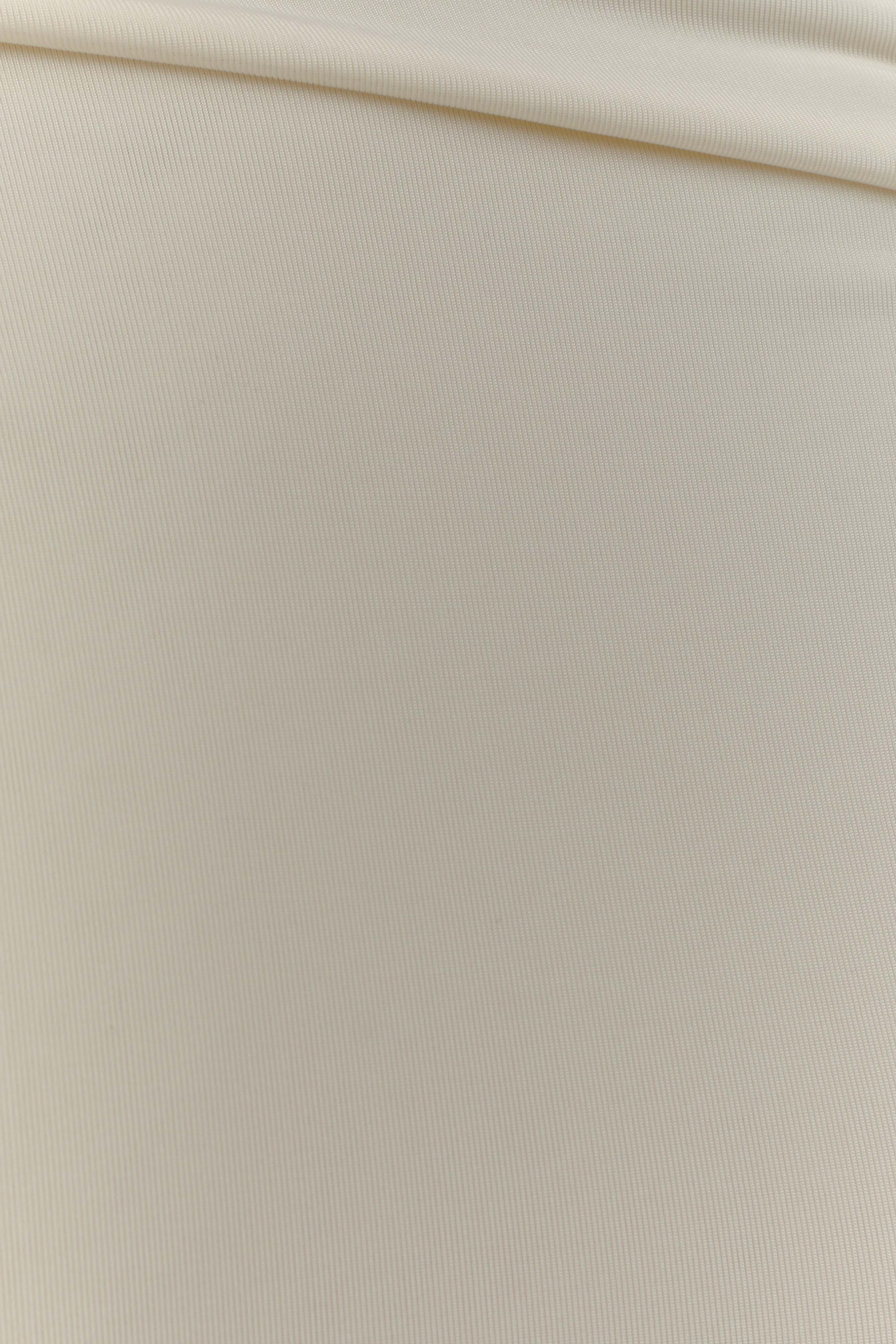 Ivory Slinky Maxi Dress With Hardware