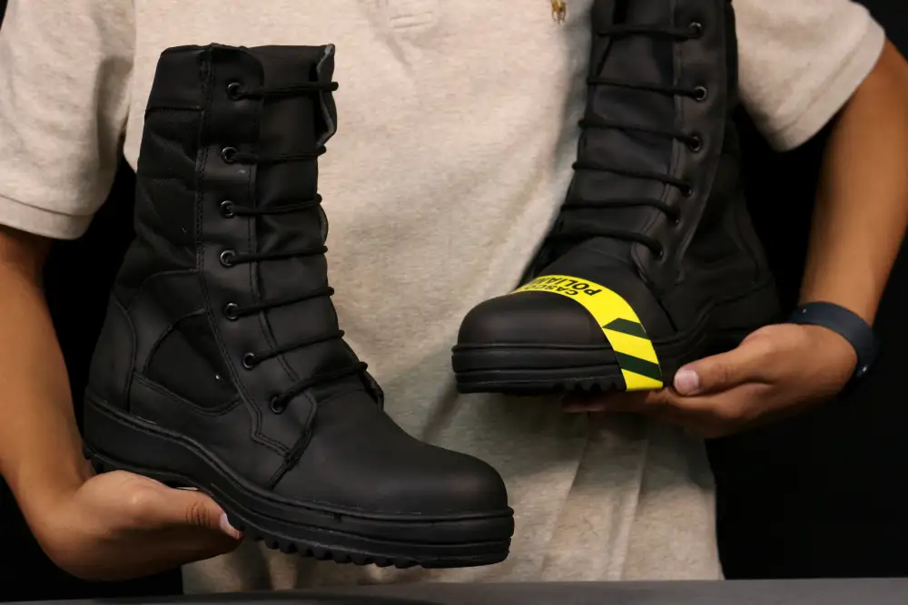 Men's Military-Style Tactical Boots: Wear-Resistant, Non-Slip, Polyamide Toe