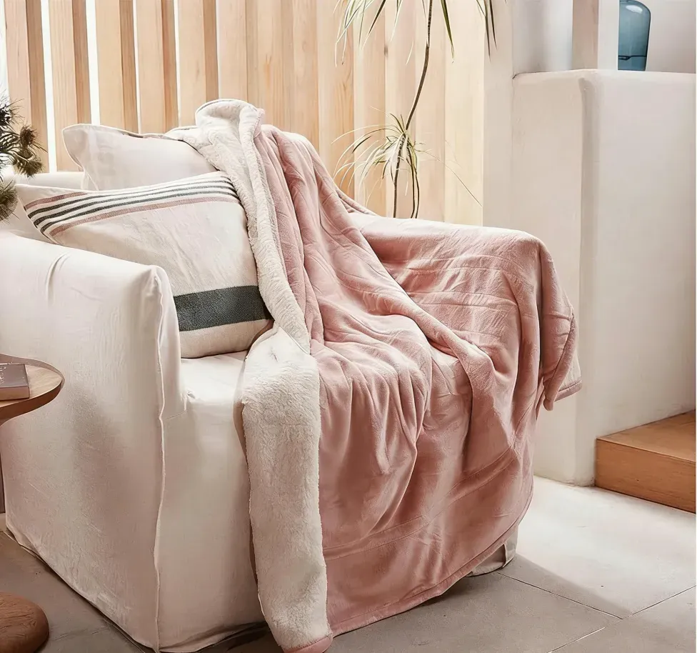 ❄️Wearable Luxury Sheepskin Blanket, Unisex Bathrobe & with Sleeves and Foot Bags🎄