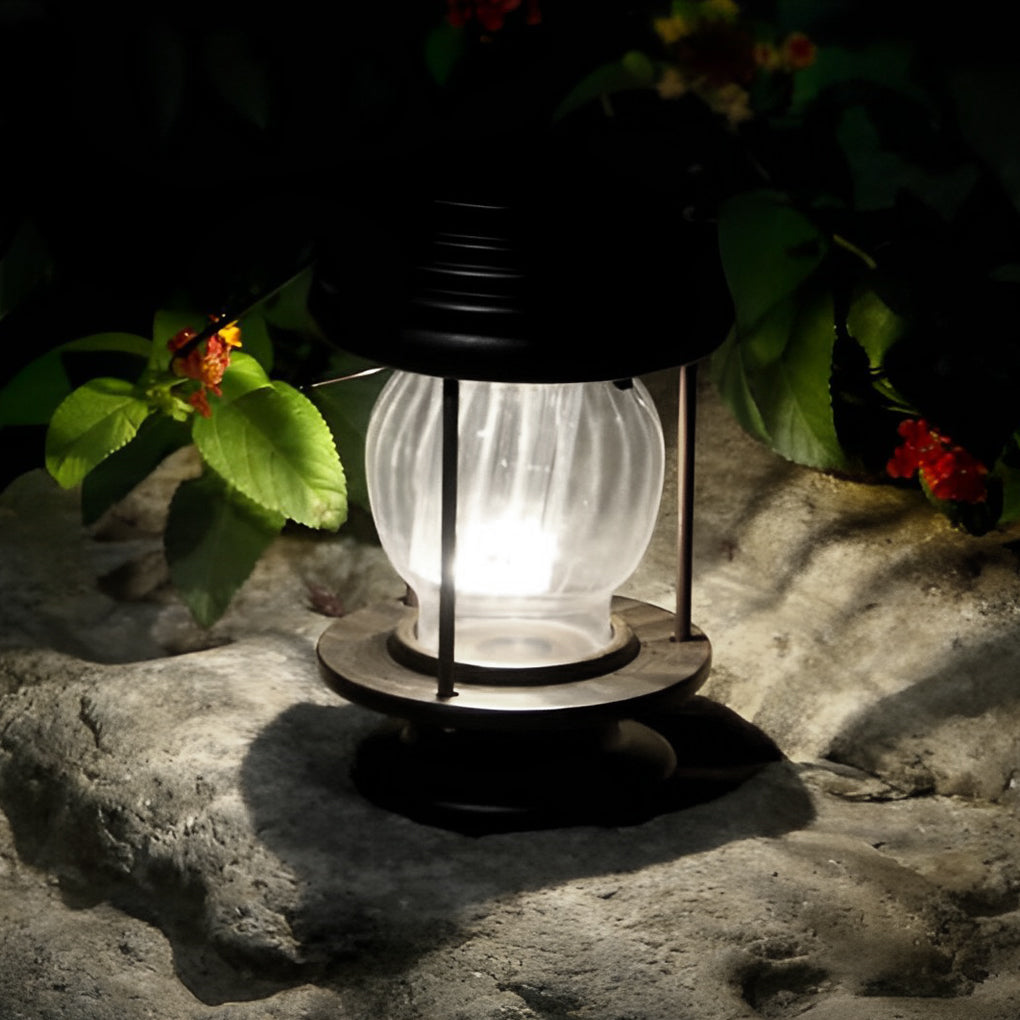 Retro Portable Waterproof Intelligent Led Solar Powered Outdoor Lights